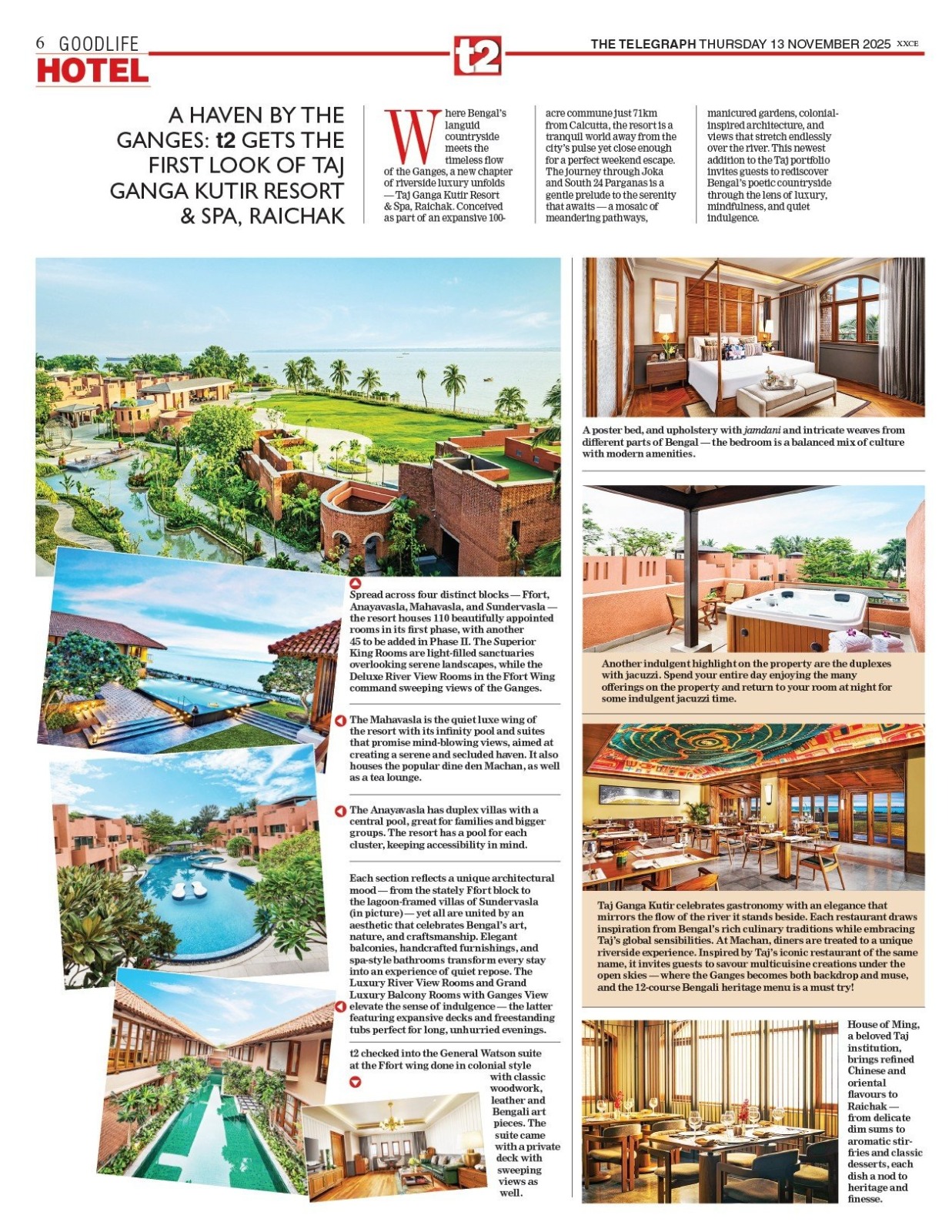 A Haven by the Ganges : T2 gets the first look of Taj Ganga Kutir resort & SPA, Raichak