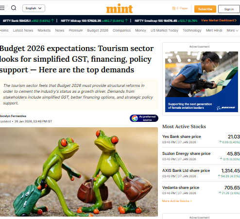 Budget 2026 expectations: Tourism sector looks for simplified GST, financing, policy support — Here are the top demands