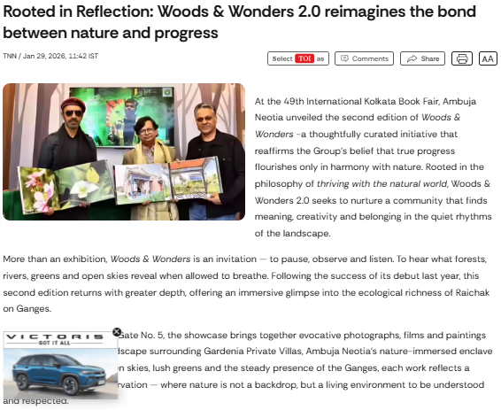 Rooted in Reflection: Woods & Wonders 2.0 reimagines the bond between nature and progress : The Times of India