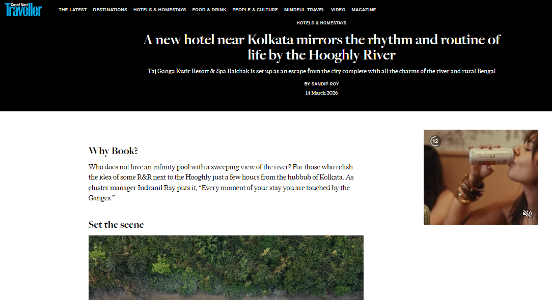 A new hotel near Kolkata mirrors the rhythm and routine of life by the Hooghly River