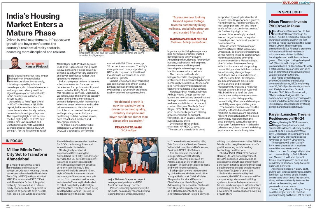 India’s Housing Market Enters A Mature Phase : Outlook