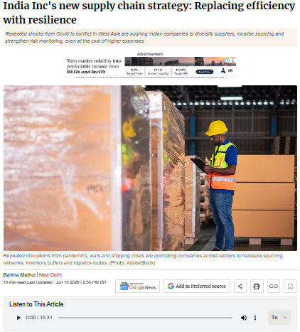 India Inc's new supply chain strategy: Replacing efficiency with resilience | Business Standard